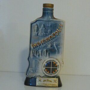 JIM BEAM WHISKEY Vintage 1971 INDIANAPOLIS IND - SESQUICENTENNIAL 150th - EMPTY